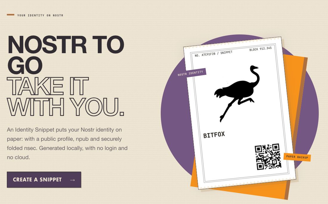 Nsnip identity and printable card studio